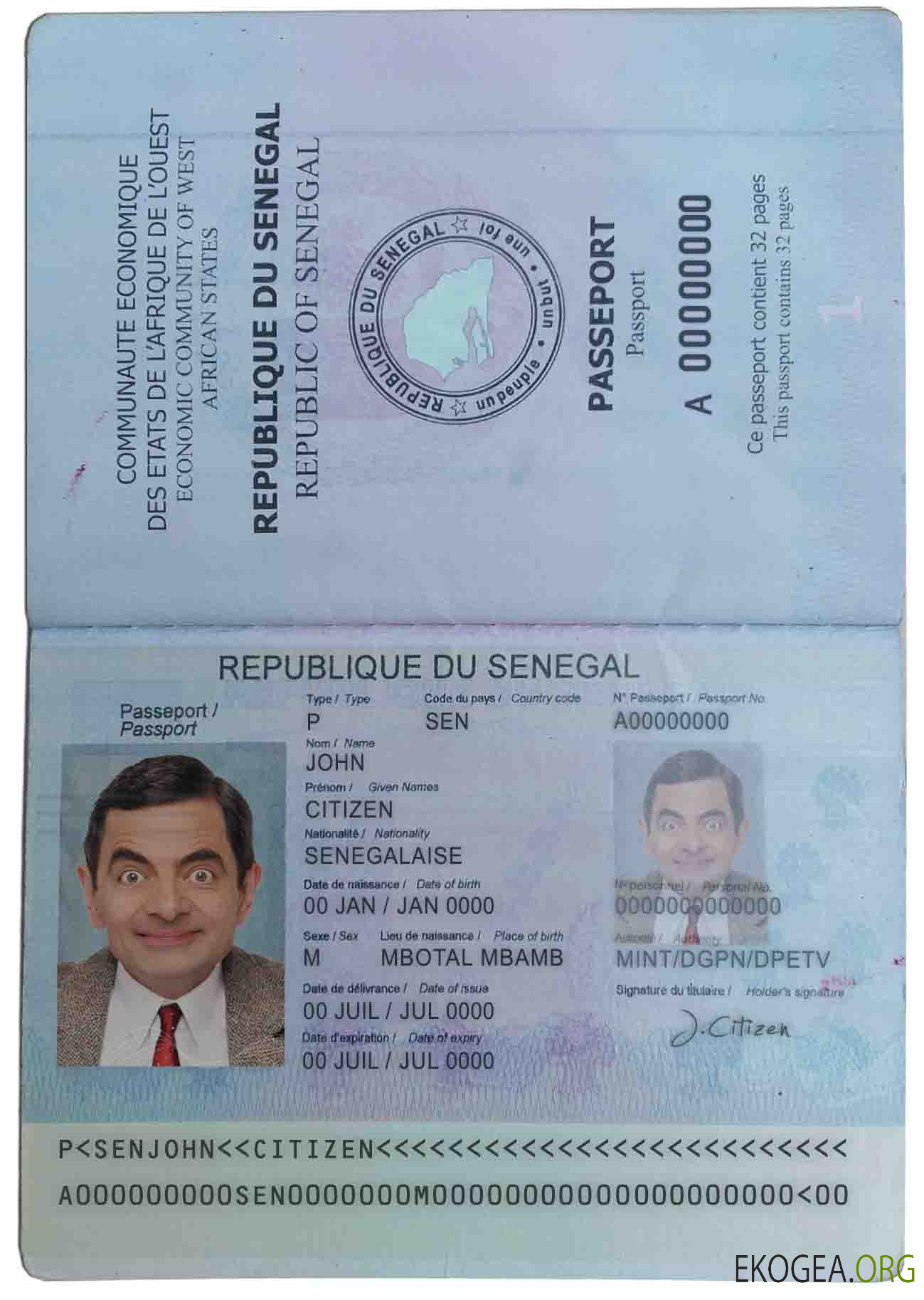 Passeport sénégalais
